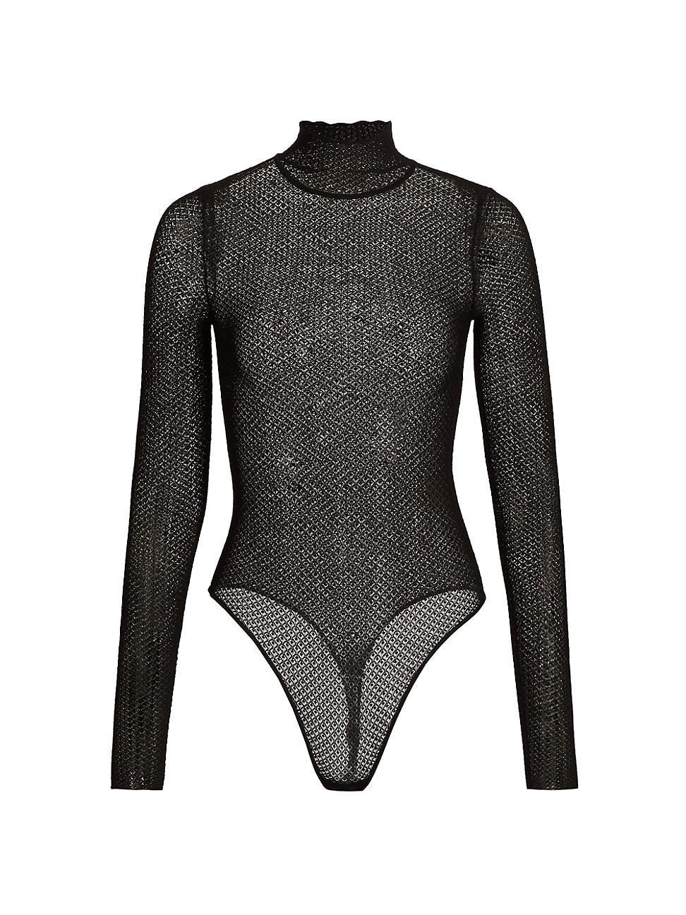 Womens Rosiers Pointelle Lace Bodysuit Product Image