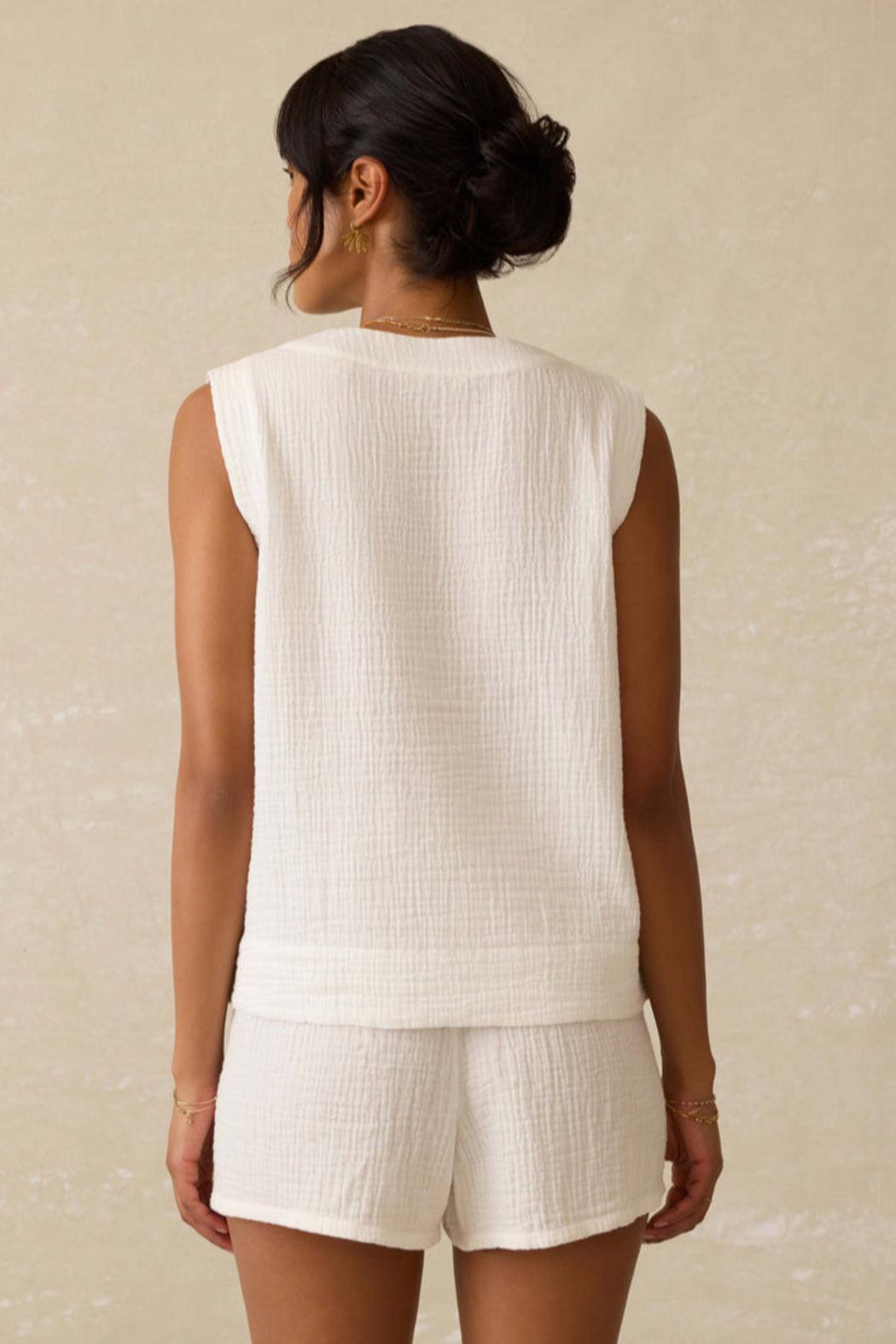 Dune Gauze Sleeveless Popover Product Image
