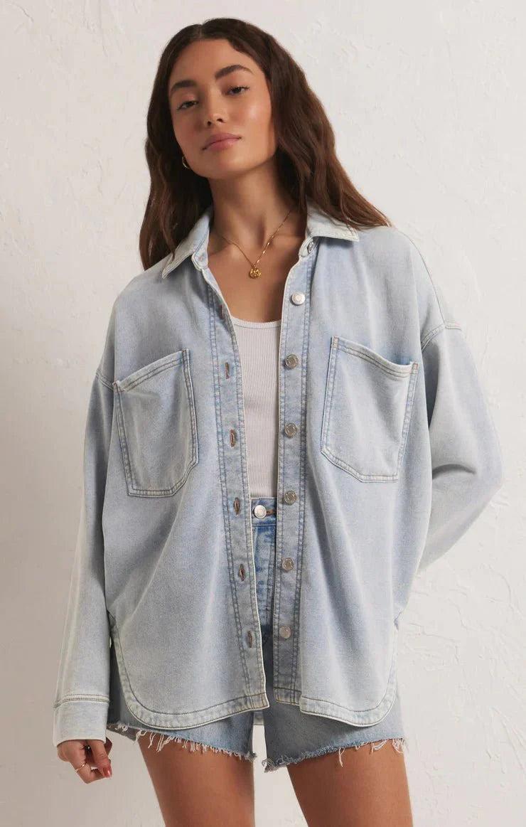 ALL DAY KNIT DENIM JACKET Product Image