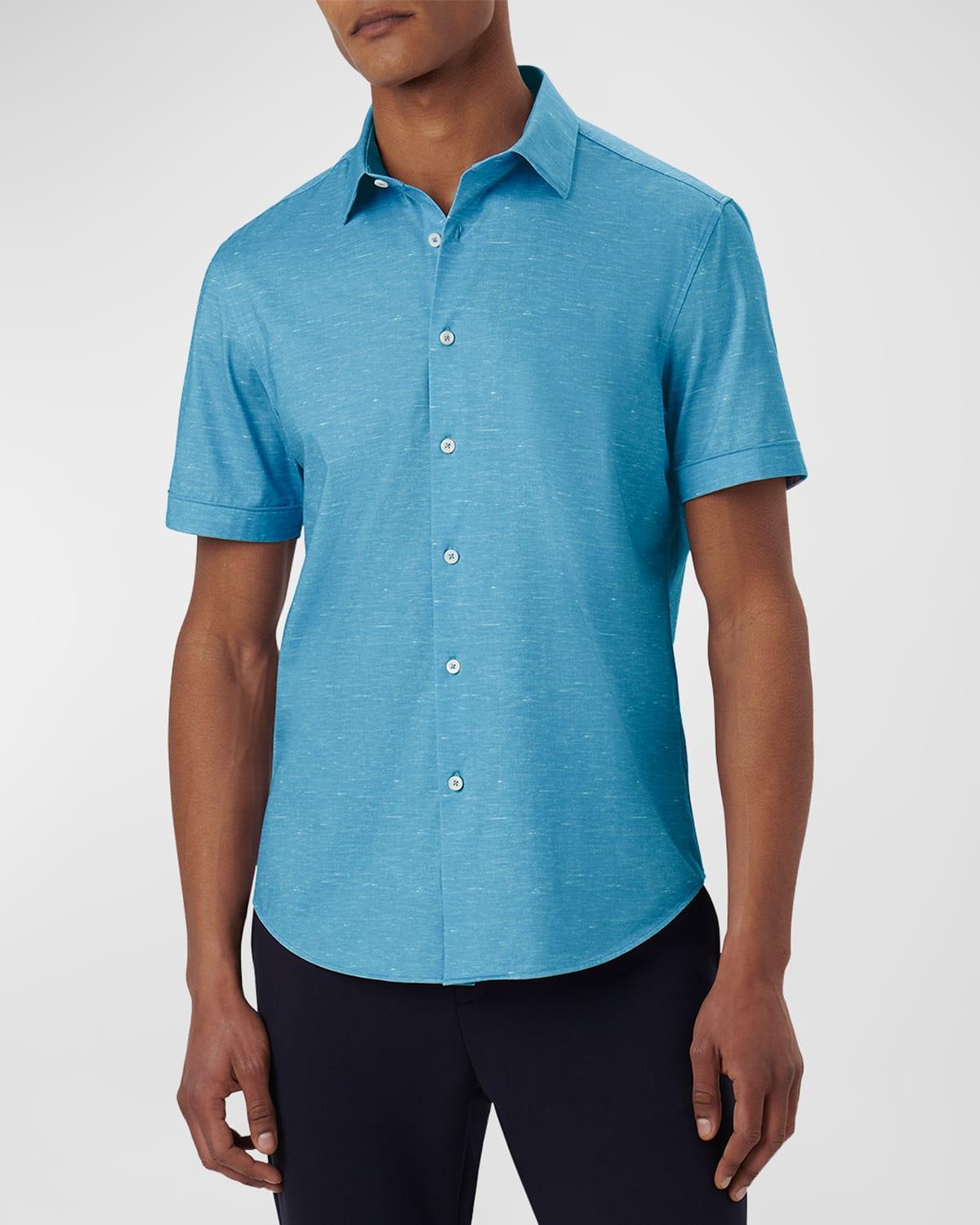 Men's OoohCotton Tech Heathered Sport Shirt Product Image