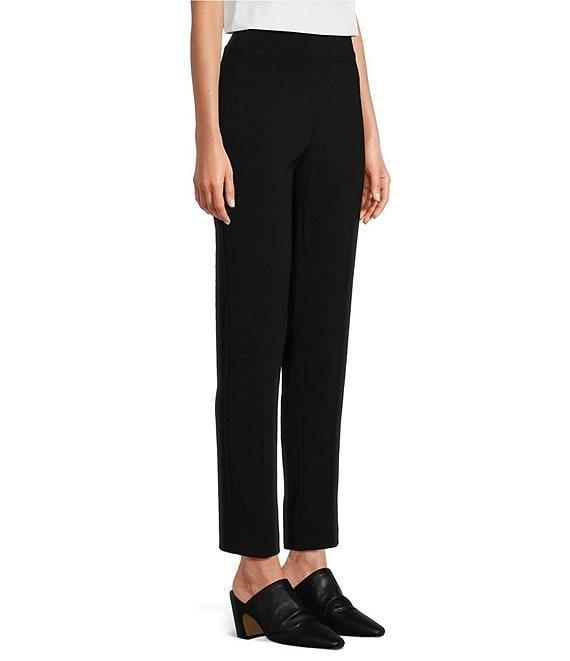 Ali Miles Knit Pull-On Straight Leg Pants Product Image