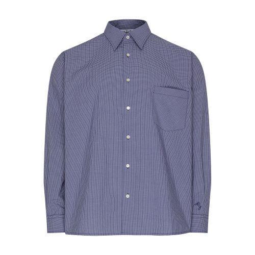 Long-sleeved Shirt In Navy Product Image