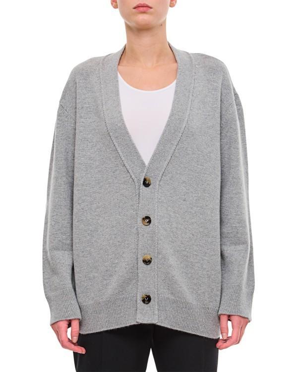 BOTTEGA VENETA Cashmere Cardigan M In  Light Grey Product Image