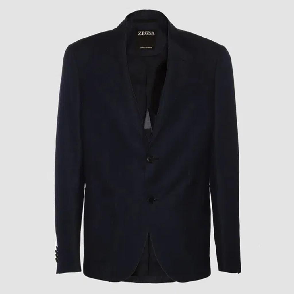 ZEGNA Jackets In Blue Product Image