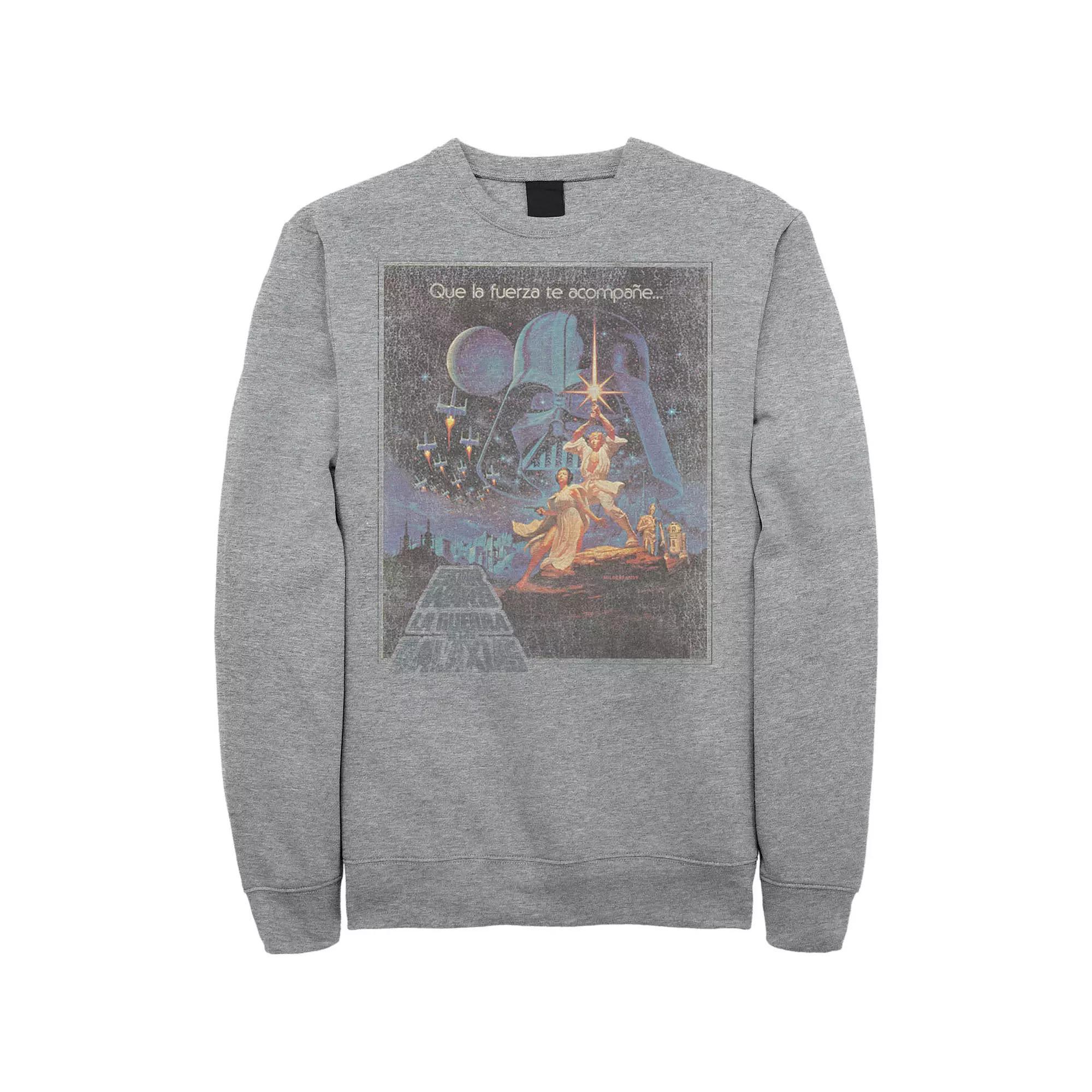 Men's Star Wars Faded VHS Cover Fleece Sweatshirt,  Product Image