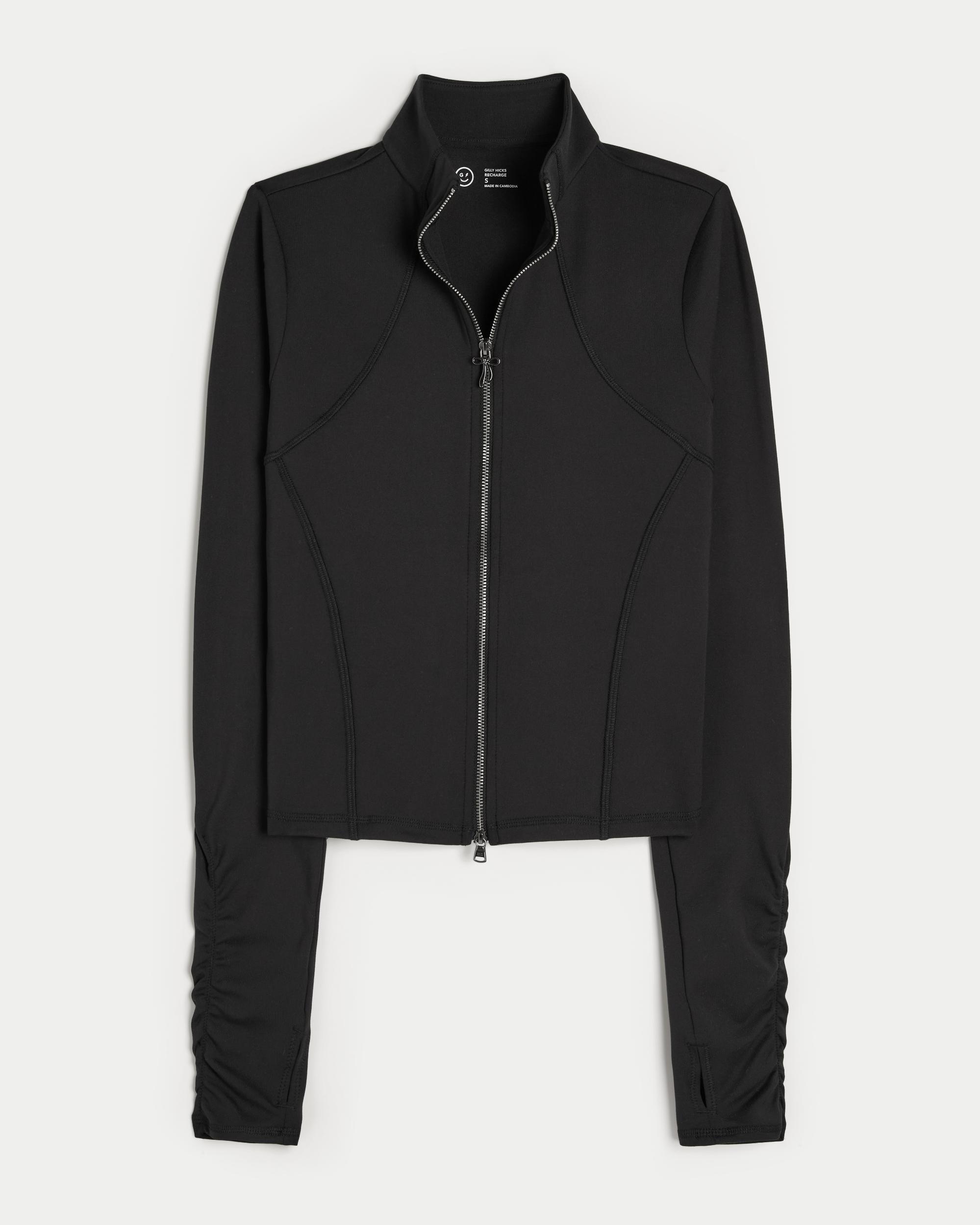 Gilly Hicks Active Recharge Bow Double Zip Jacket Product Image