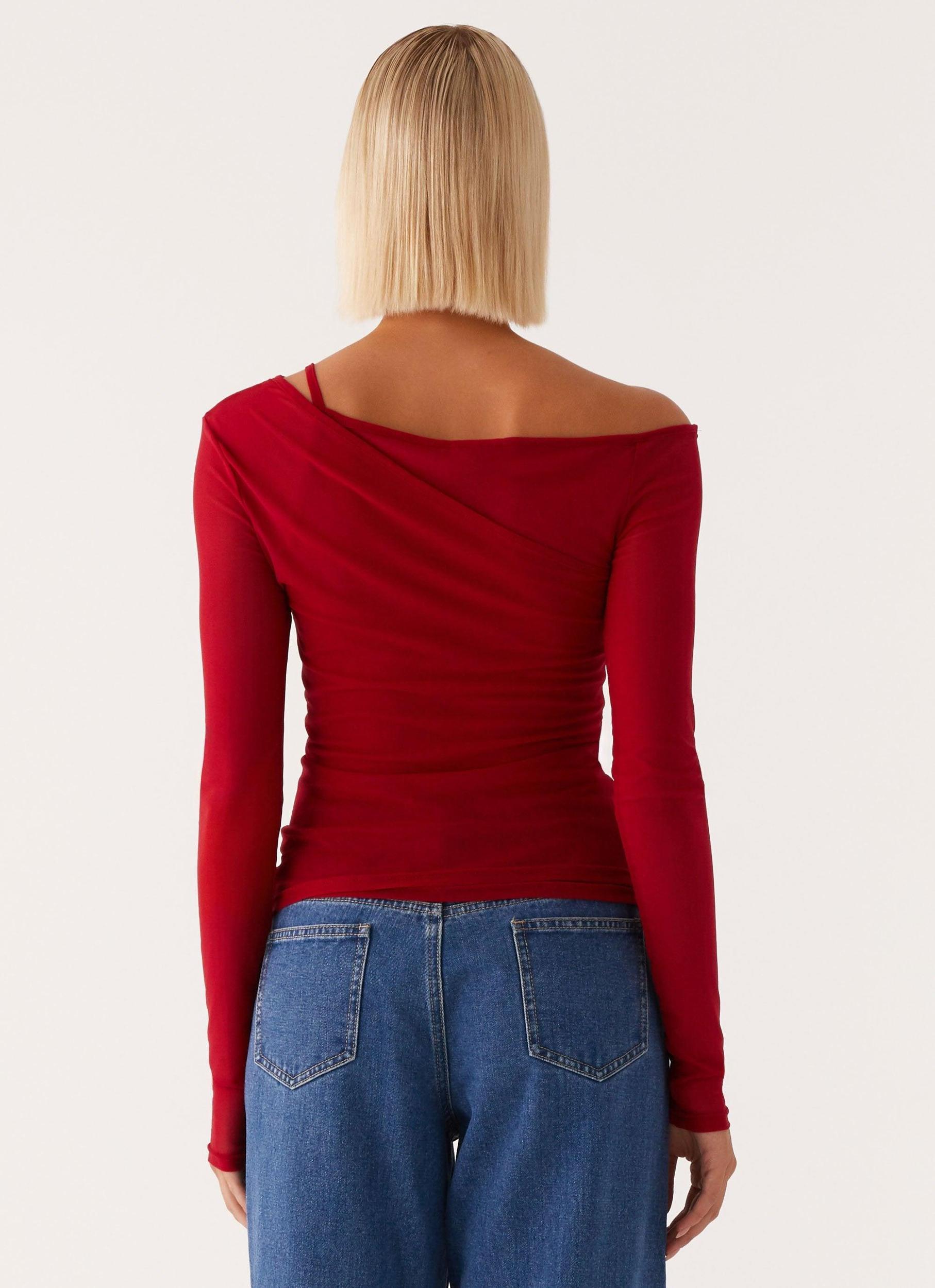 Elodie Top - Red Product Image