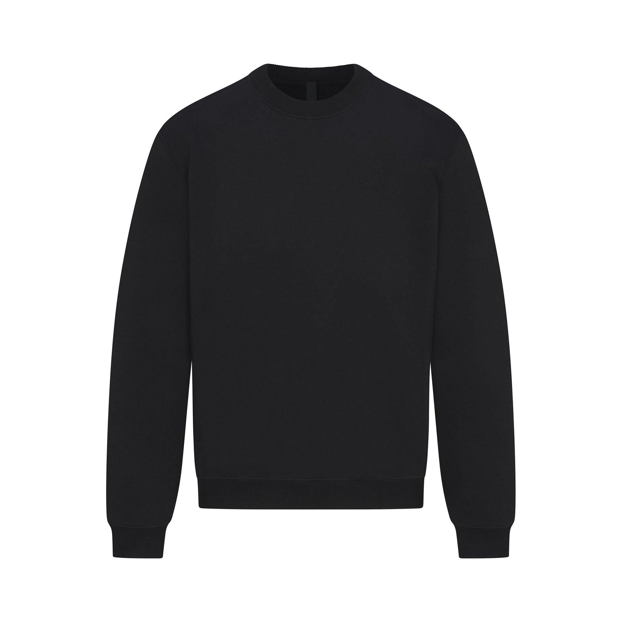 FLEECE LOUNGE MENS CLASSIC CREWNECK | WASHED ONYX Product Image