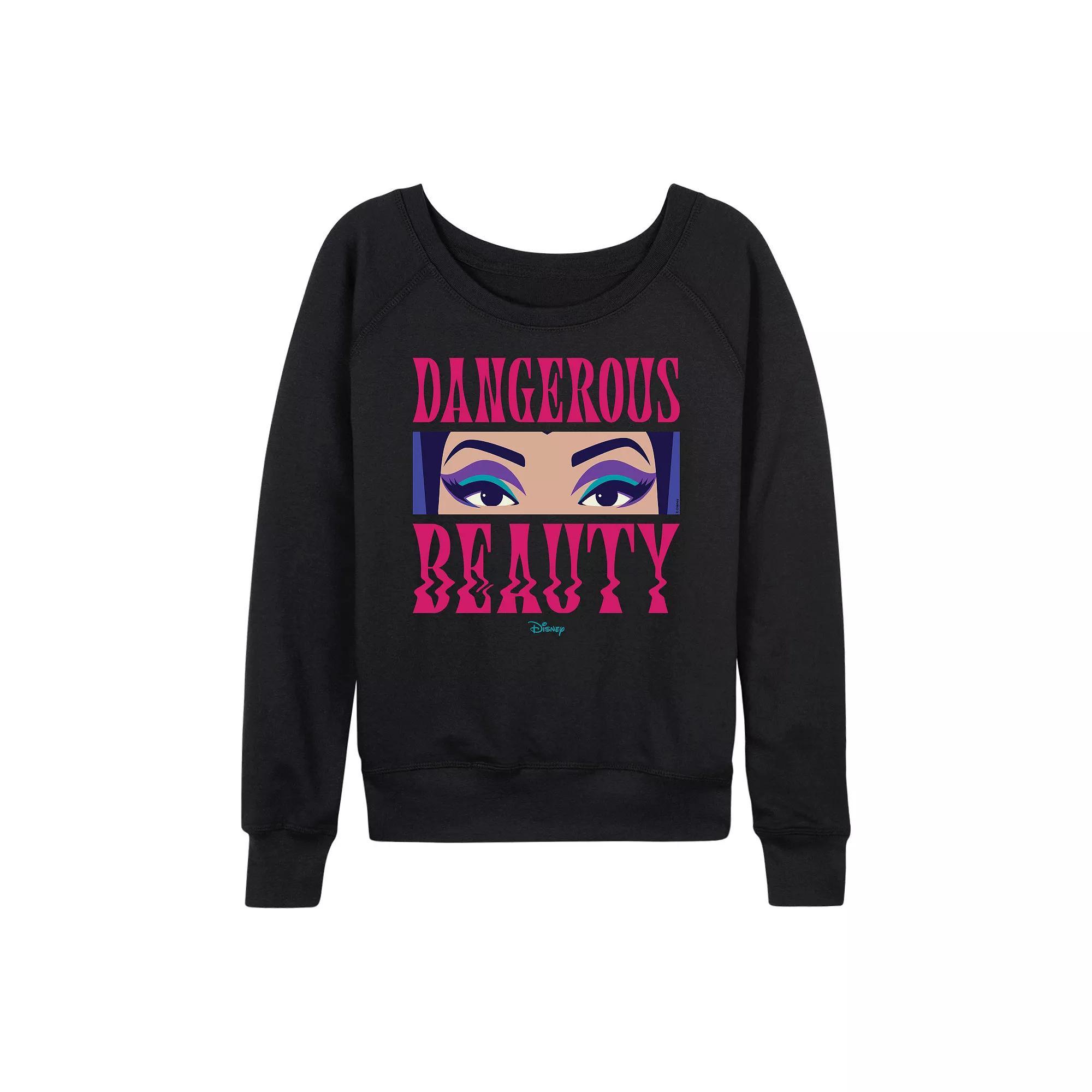 Disney's Snow White Evil Queen Women's Dangerous Beauty French Terry Long Sleeve Tee,  Product Image