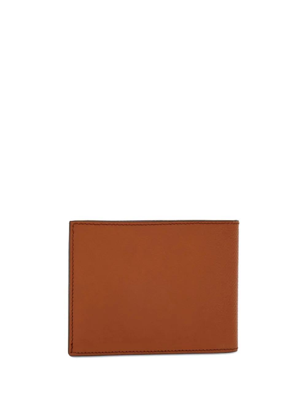 FERRAGAMO Gancini Leather Wallet In Brown Product Image