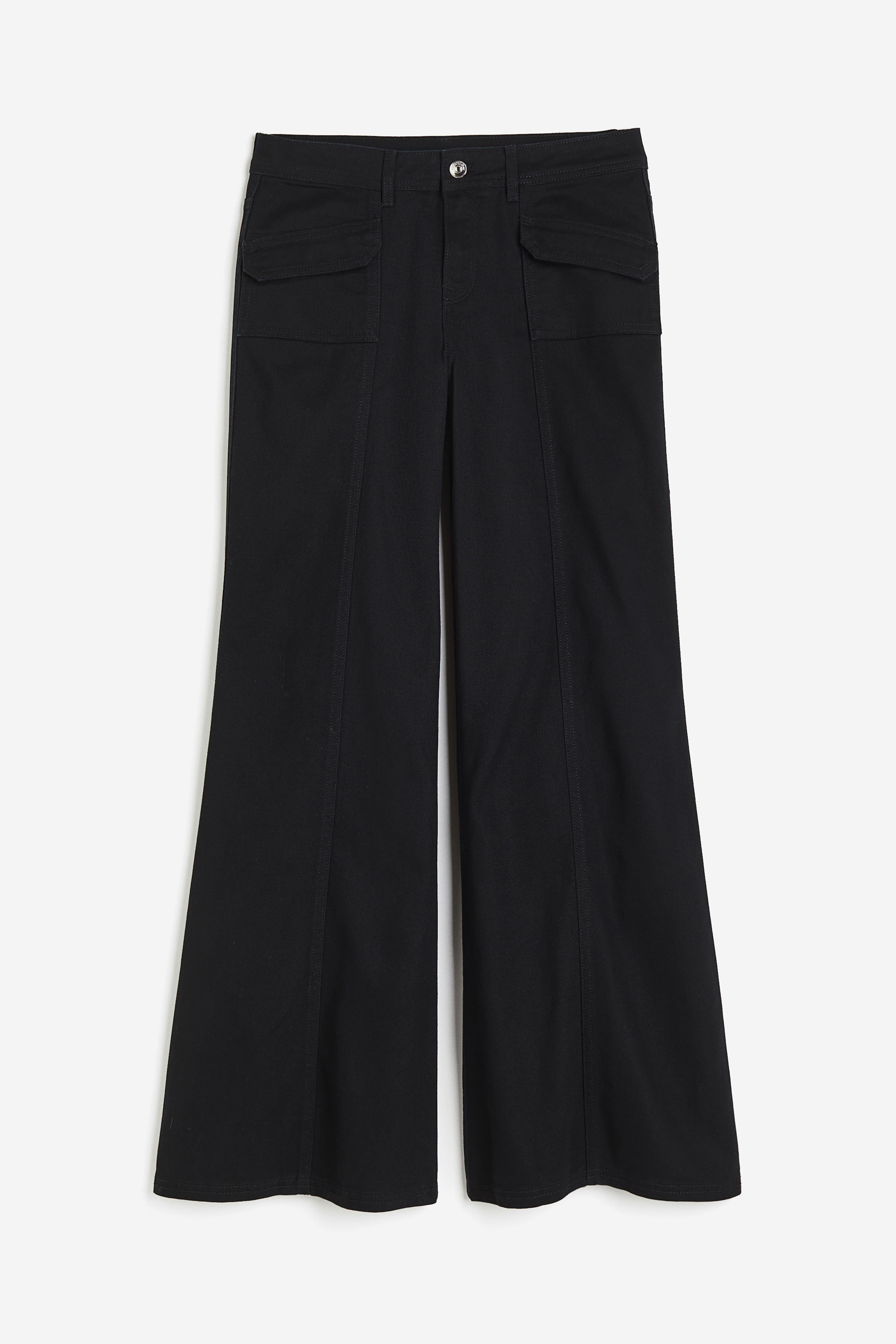 Wide-leg Twill Pants Product Image