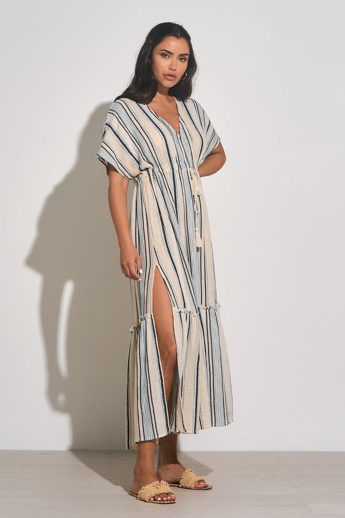 Stripe Ruffle Maxi Product Image