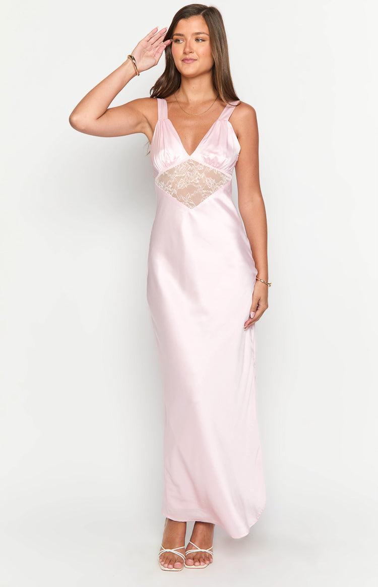 Nolan Light Pink Maxi Dress Product Image