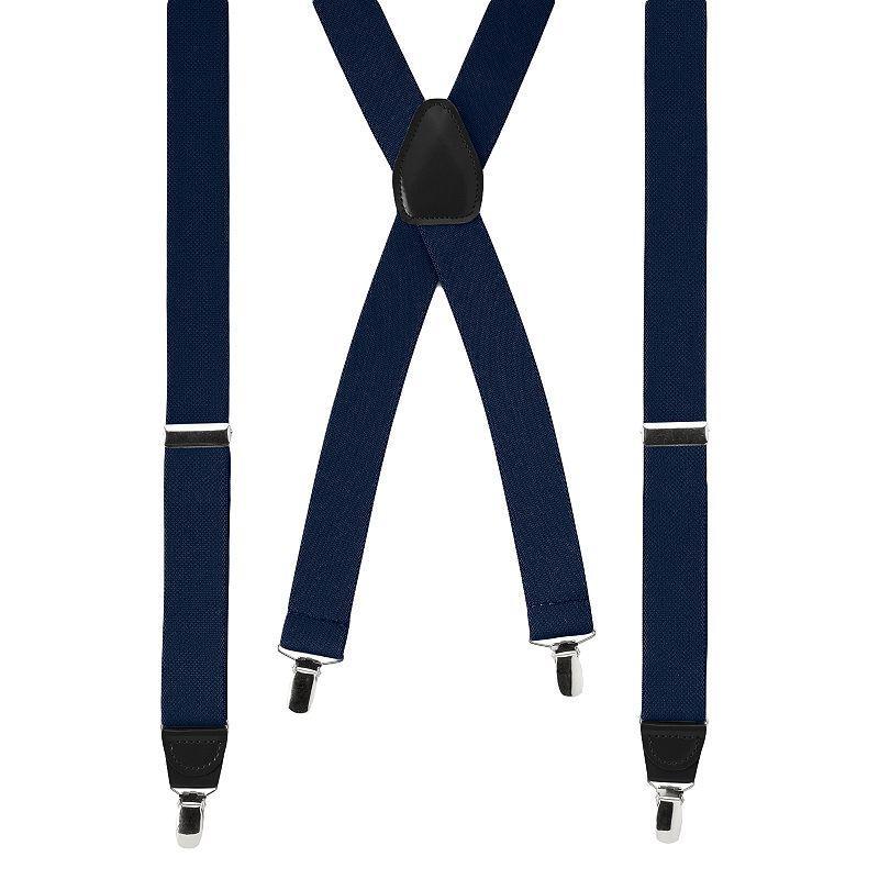 Wembley Solid Stretch Suspenders - Men, Blue Product Image