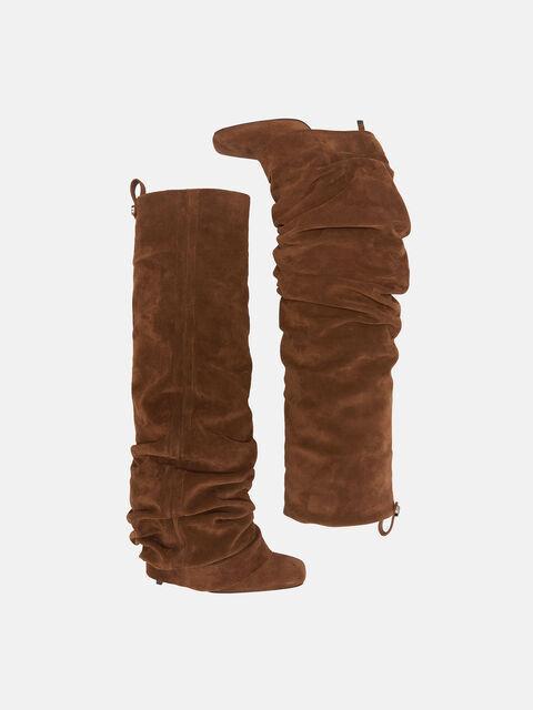 ''Rea'' brown tube boot Product Image