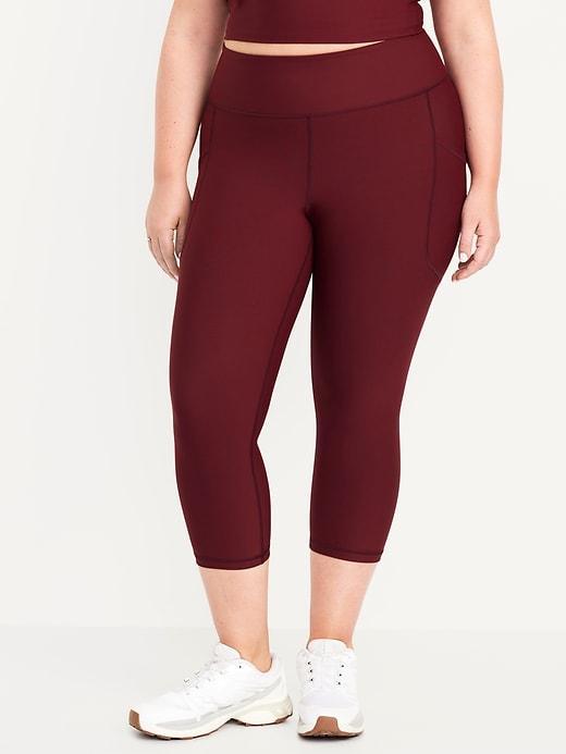 High-Waisted PowerSoft Crop Leggings Product Image