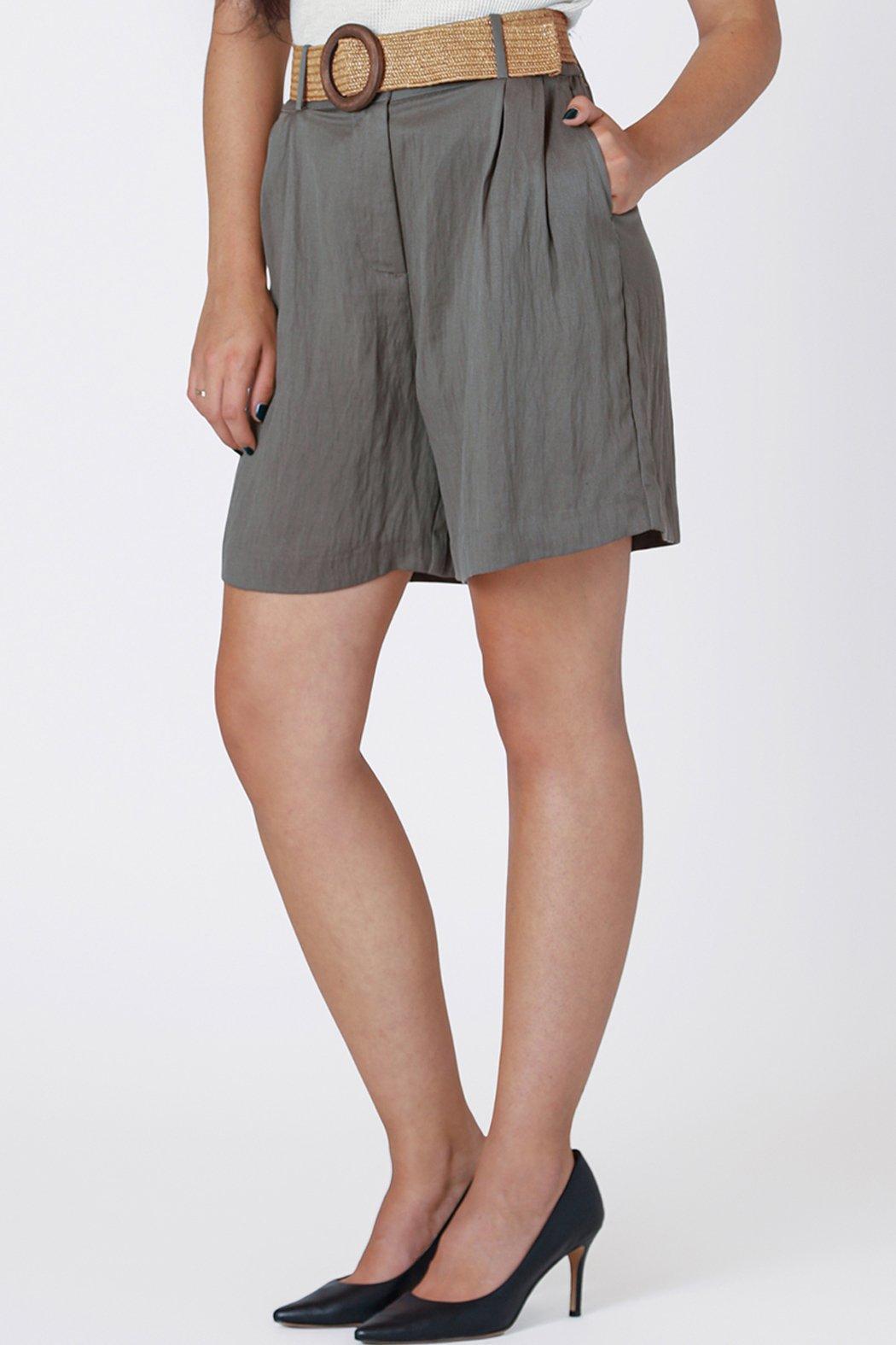 Drapey Belted Short Product Image