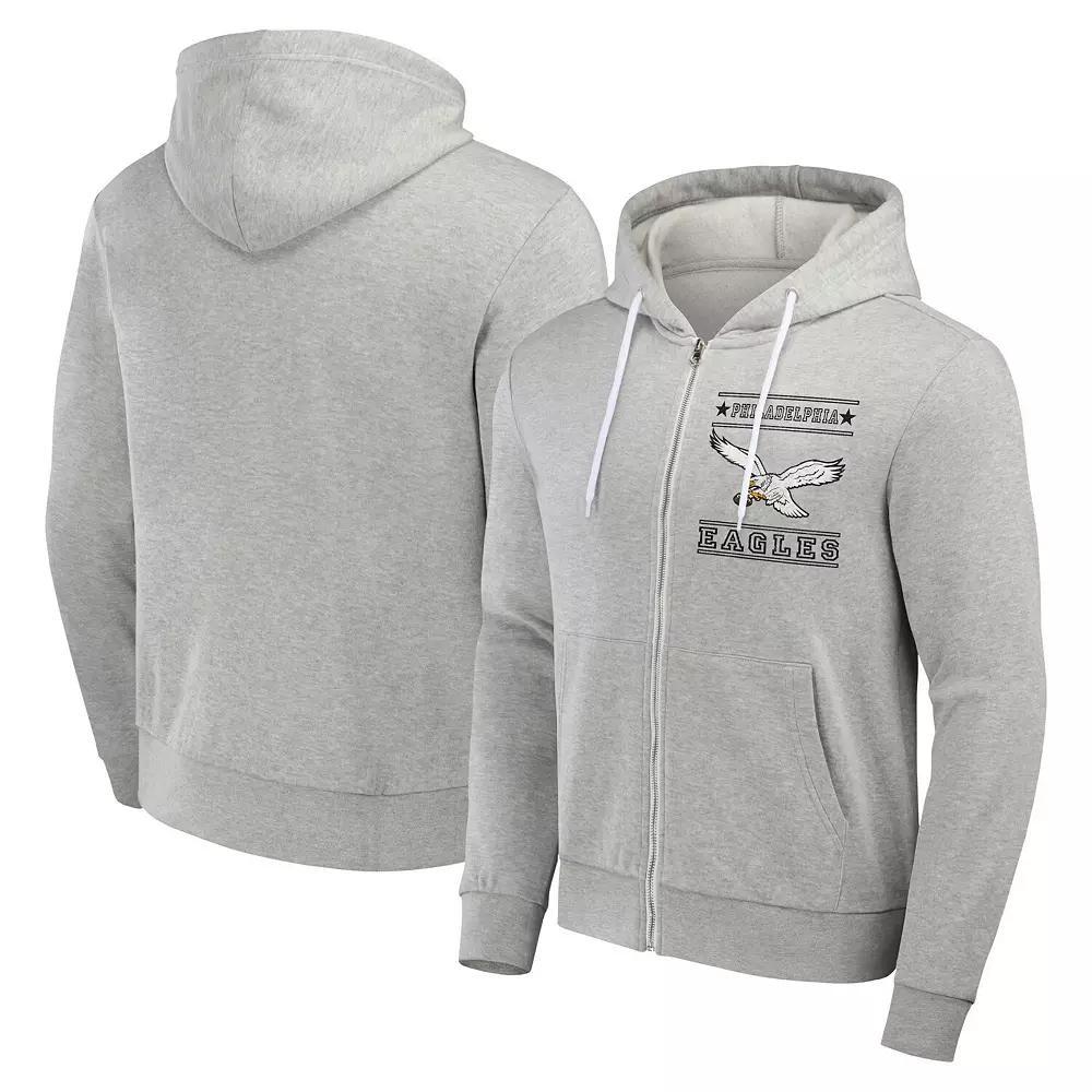 Men's NFL x Darius Rucker Collection by Fanatics Gray Philadelphia Eagles Full-Zip Hoodie,  Product Image