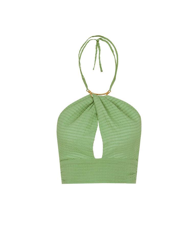 Coco Detail Top - Aloe Product Image