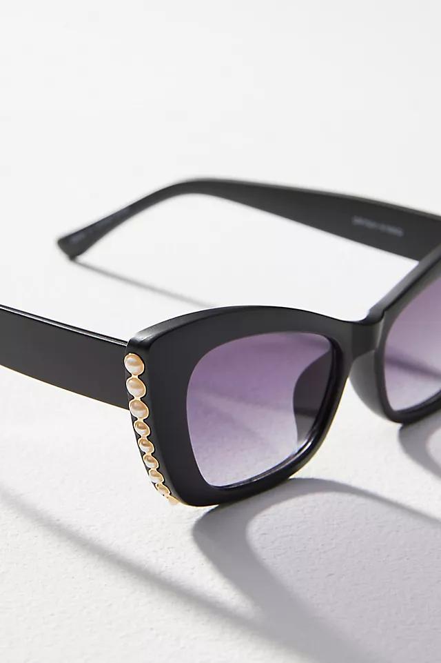 Pearl-Embellished Cat-Eye Sunglasses Product Image