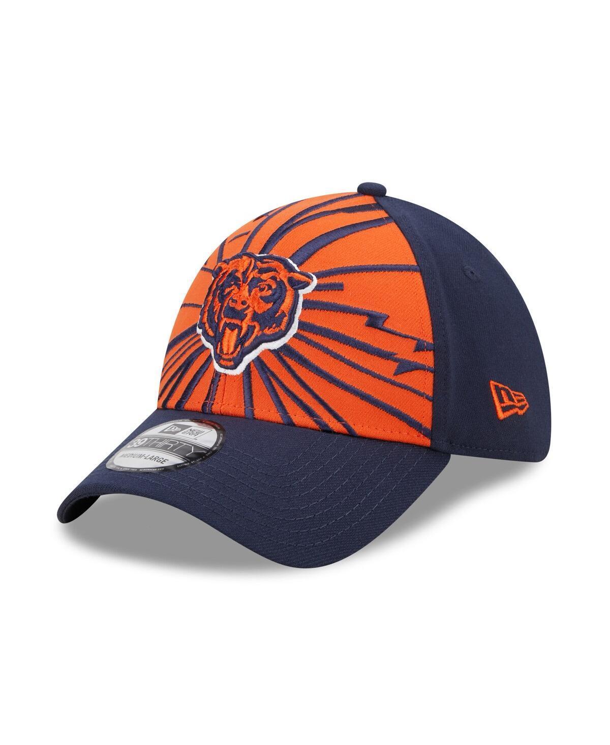 Mens New Era /Navy Chicago Bears Shattered 39THIRTY Flex Hat Product Image