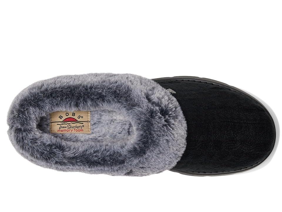 BOBS from SKECHERS Keepsakes Lite - Warm Greetings (Charcoal) Women's Slippers Product Image