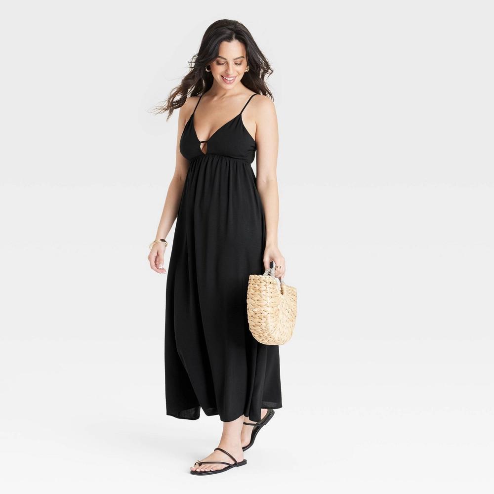 Women's Ruched Midi Dress - A New Day™ Product Image