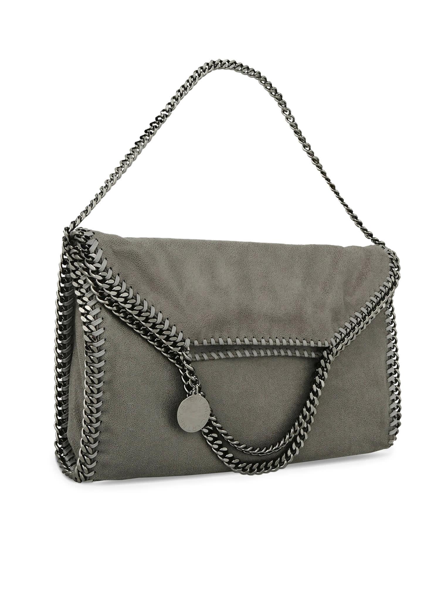 Chain Strap Tote In Grey Product Image