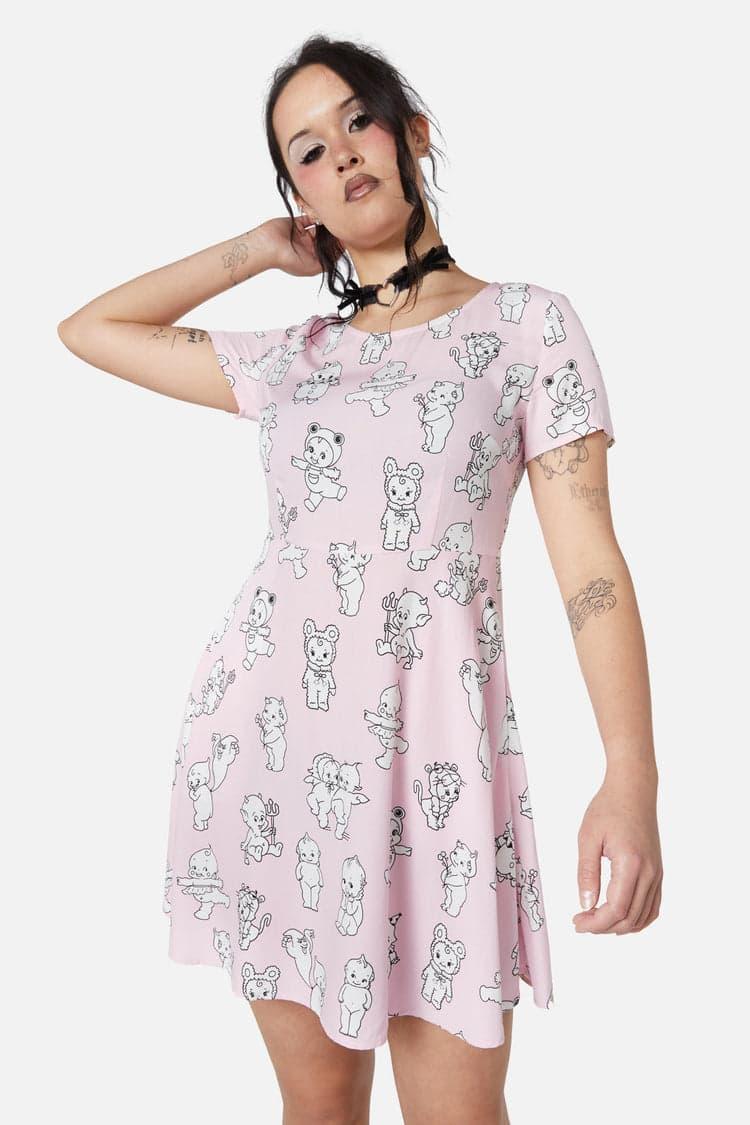 Cherub Face Printed Dress Product Image