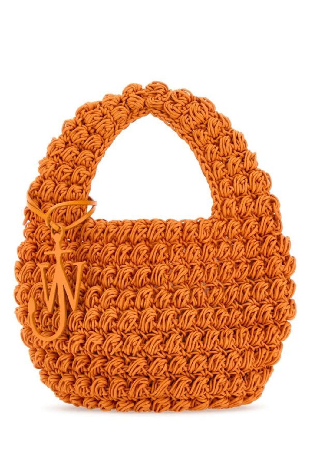 JW ANDERSON Woman Orange Knit Popcorn Handbag Product Image