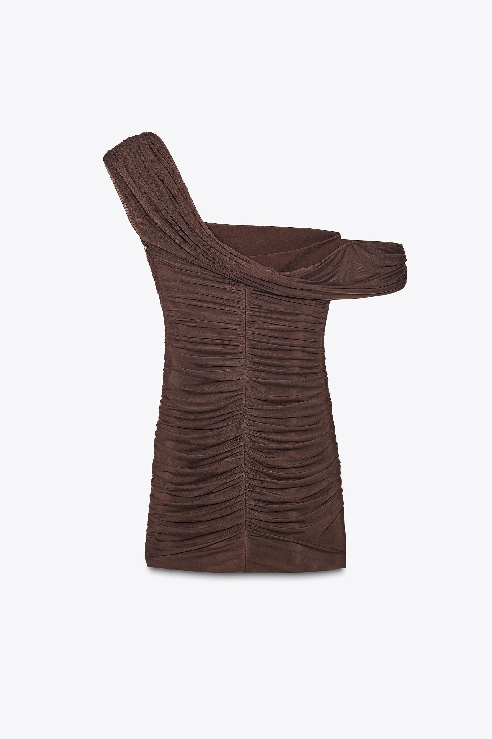 ASYMMETRICAL COMBINATION MINI DRESS Product Image