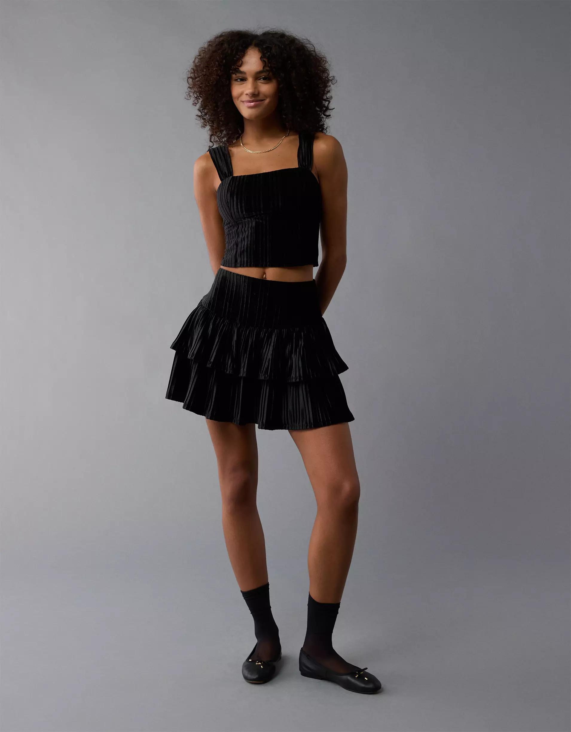 AE Velvet Corset Tank Top Product Image