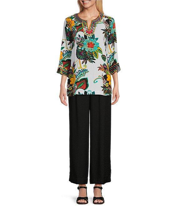 John Mark Wide Leg Pull-On Pants Product Image