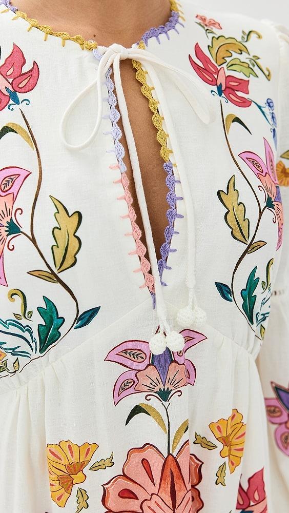 FARM Rio Off White Floral Insects Mini Dress | Shopbop Product Image