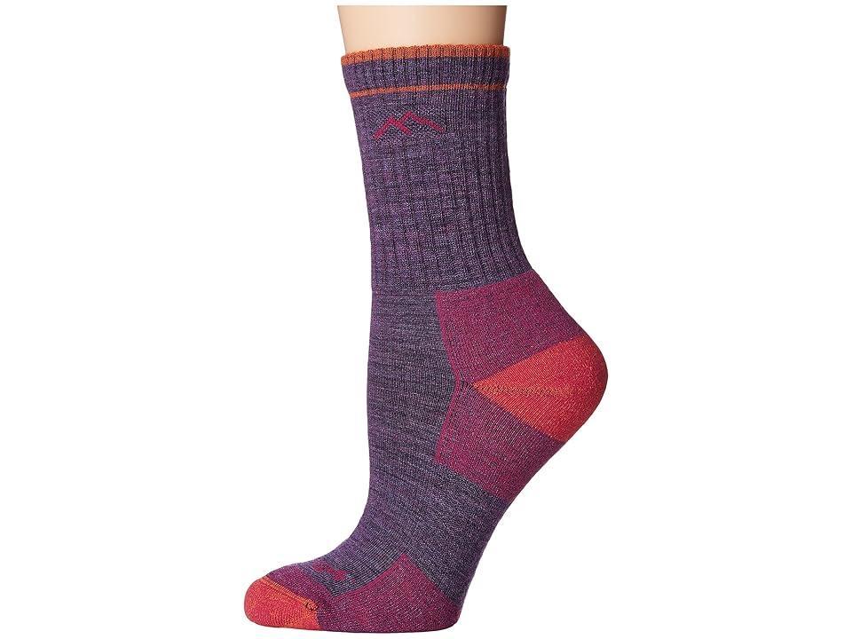 Darn Tough Vermont Merino Wool Micro Crew Socks Cushion (Slate) Women's Crew Cut Socks Shoes Product Image