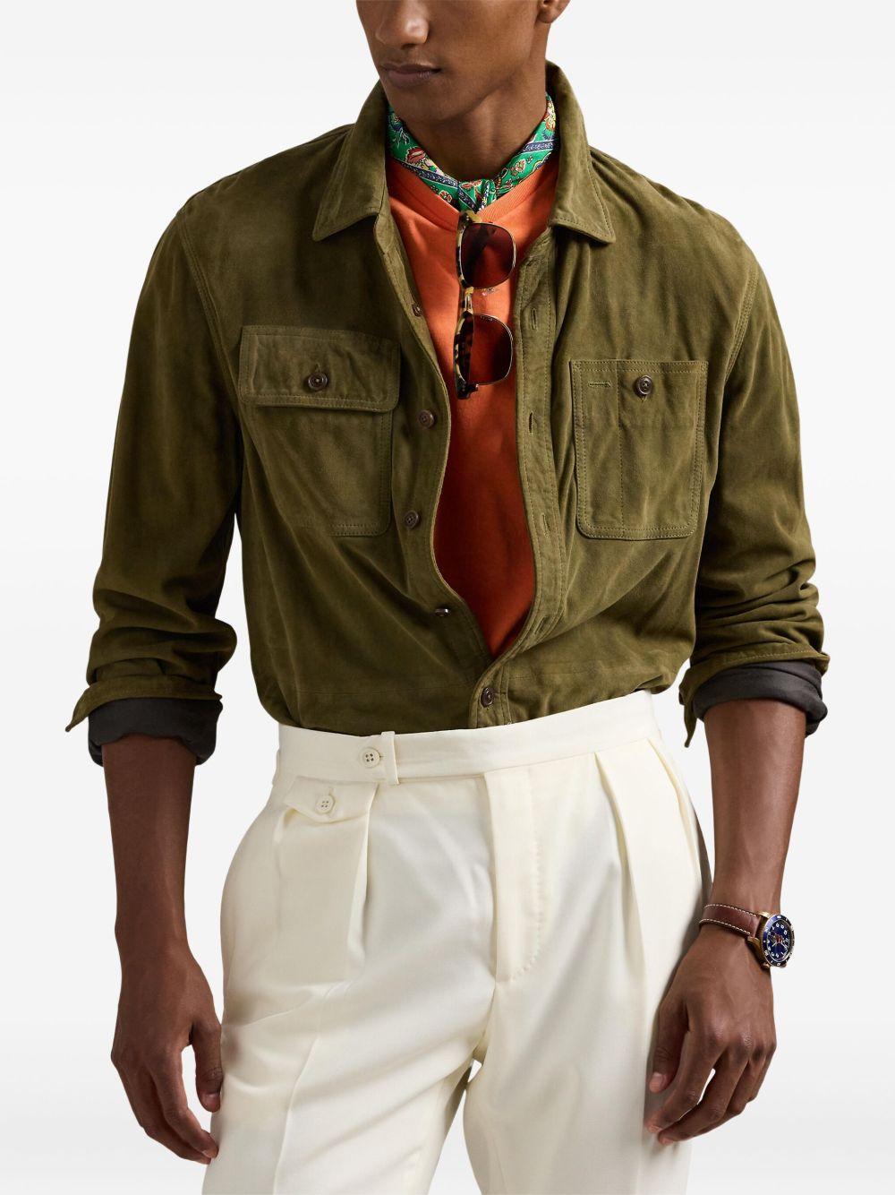 suede overshirt Product Image