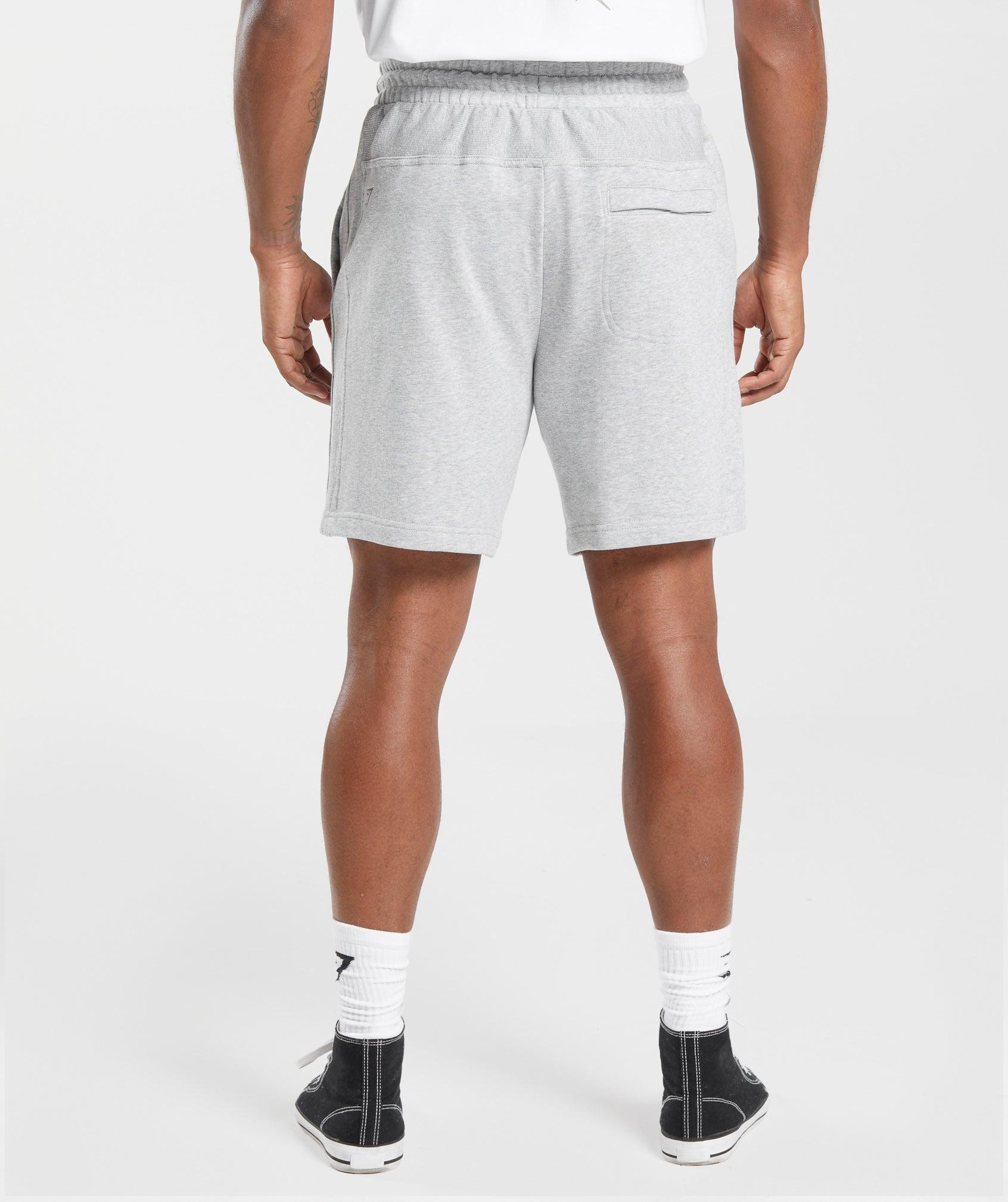 Gymshark Rest Day Essentials Shorts - Light Grey Core Marl Male Product Image