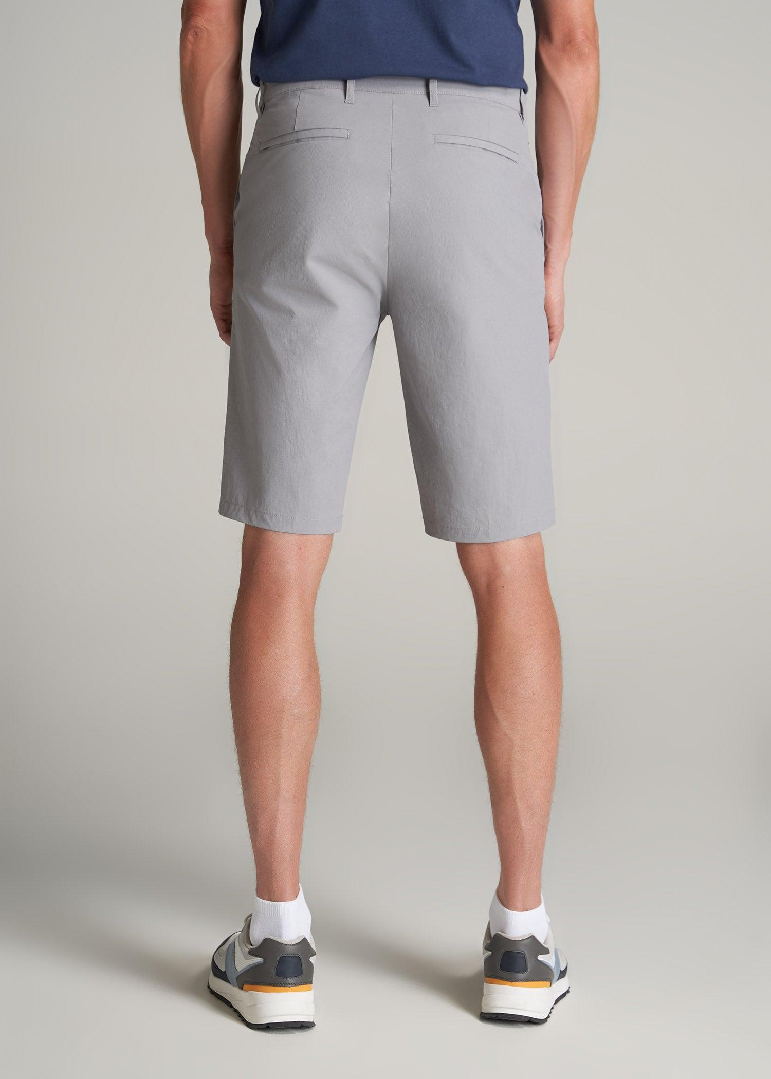 Premium Hybrid Shorts for Tall Men in Night Owl Grey Male Product Image