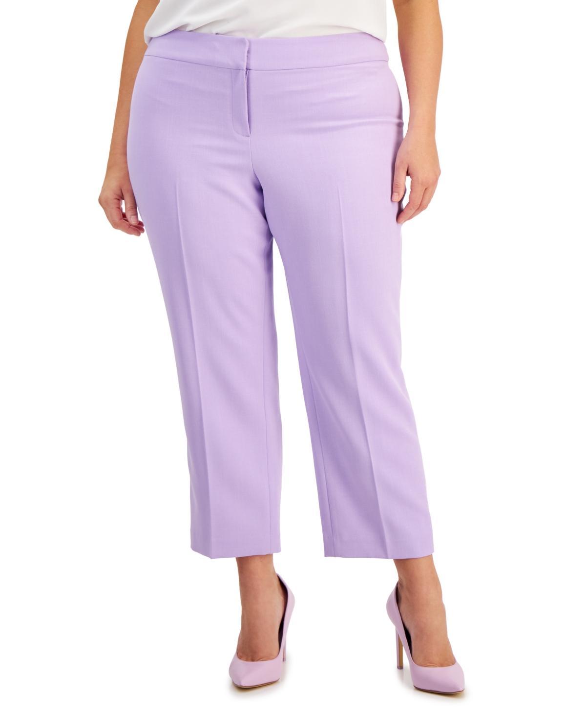 Kasper Plus Size Straight-Leg Pants Product Image