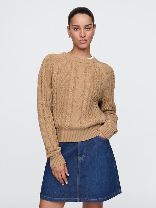 Classic Cable-Knit Sweater Product Image