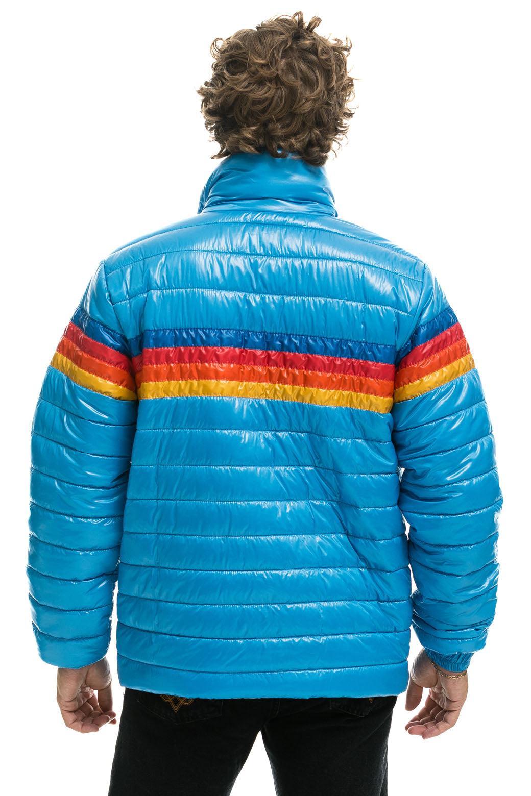 4 STRIPE TRAVELER JACKET - OCEAN GLOSSY Male Product Image