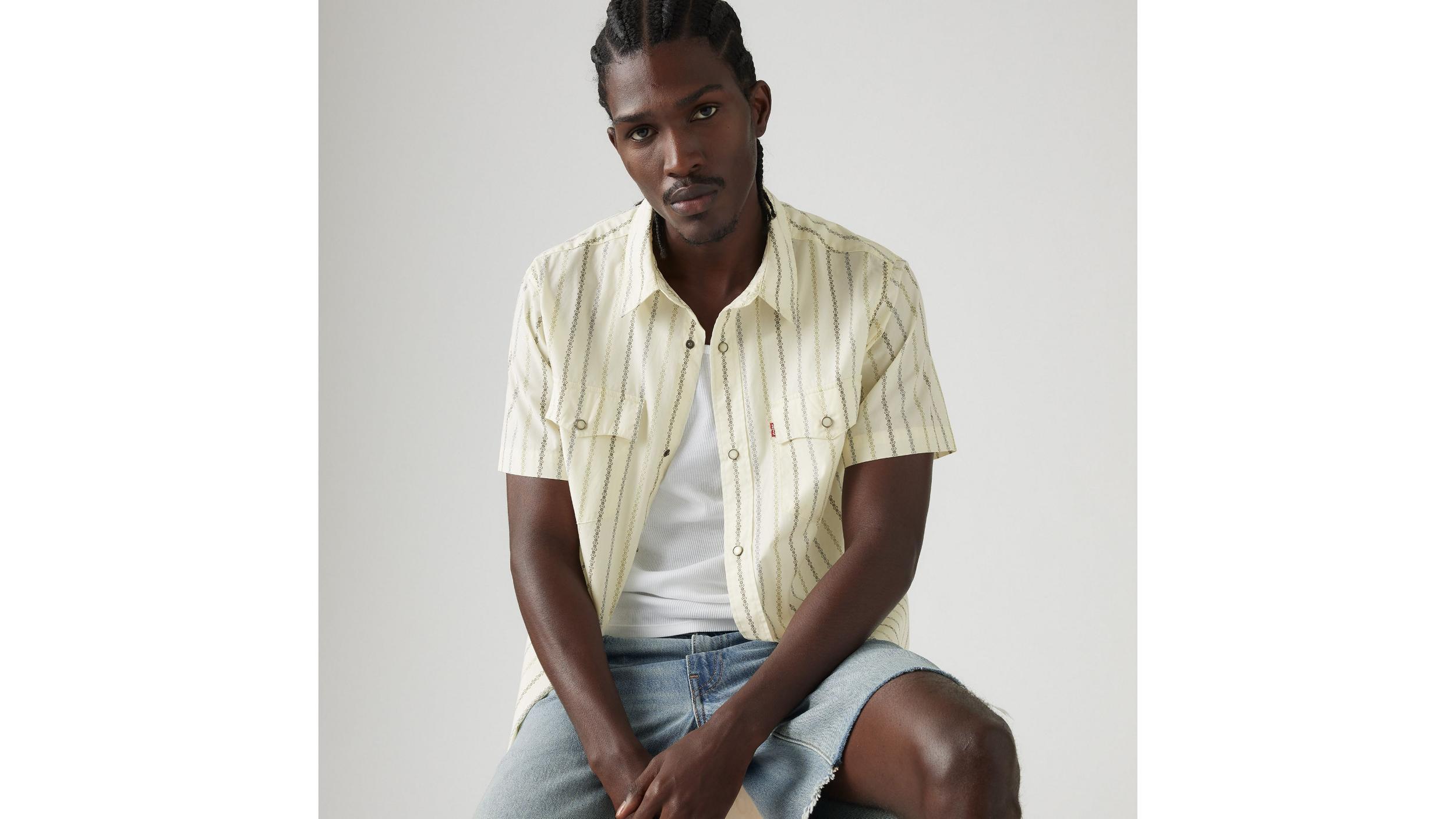 Short Sleeve Relaxed Fit Western Shirt Product Image