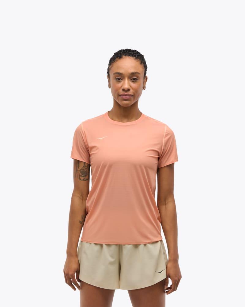 HOKA Womens Airolite Run Short Sleeve Shirt Product Image
