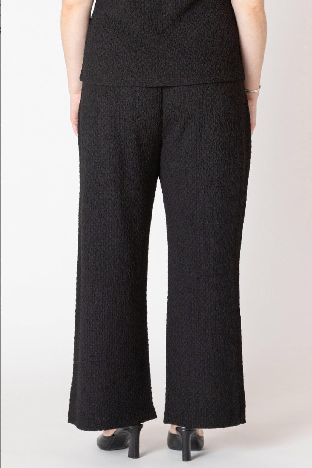 Textured Flowy Wide Leg Pants Product Image