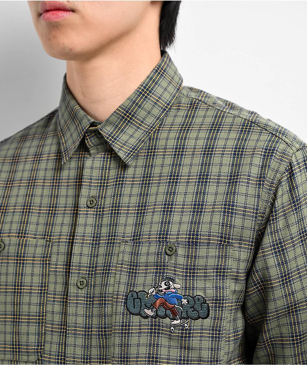 Empyre Browser Green Flannel Shirt Product Image