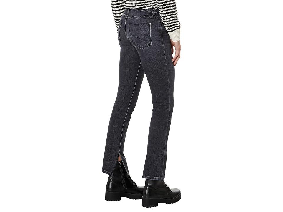 Hudson Jeans Nico Mid-Rise Straight (Inseam Slit) Star (Black Star) Women's Jeans Product Image