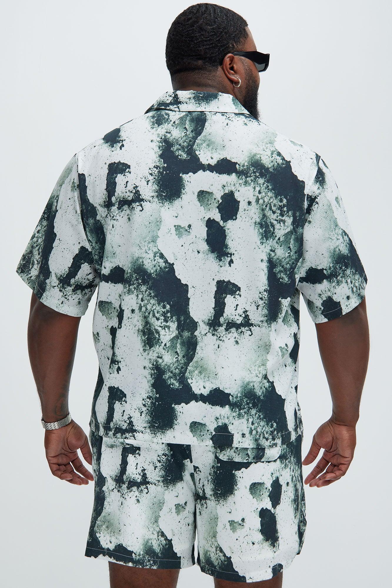 Blotter Textured Shirt - Black/combo Product Image