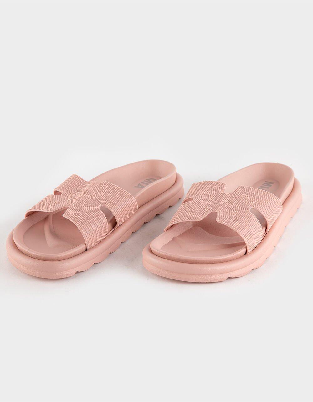 MIA Bertini Womens Slide Sandals - BLUSH Product Image