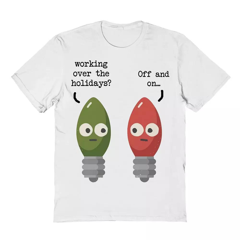 Men's Working Holidays Christmas Graphic Tee,  Product Image