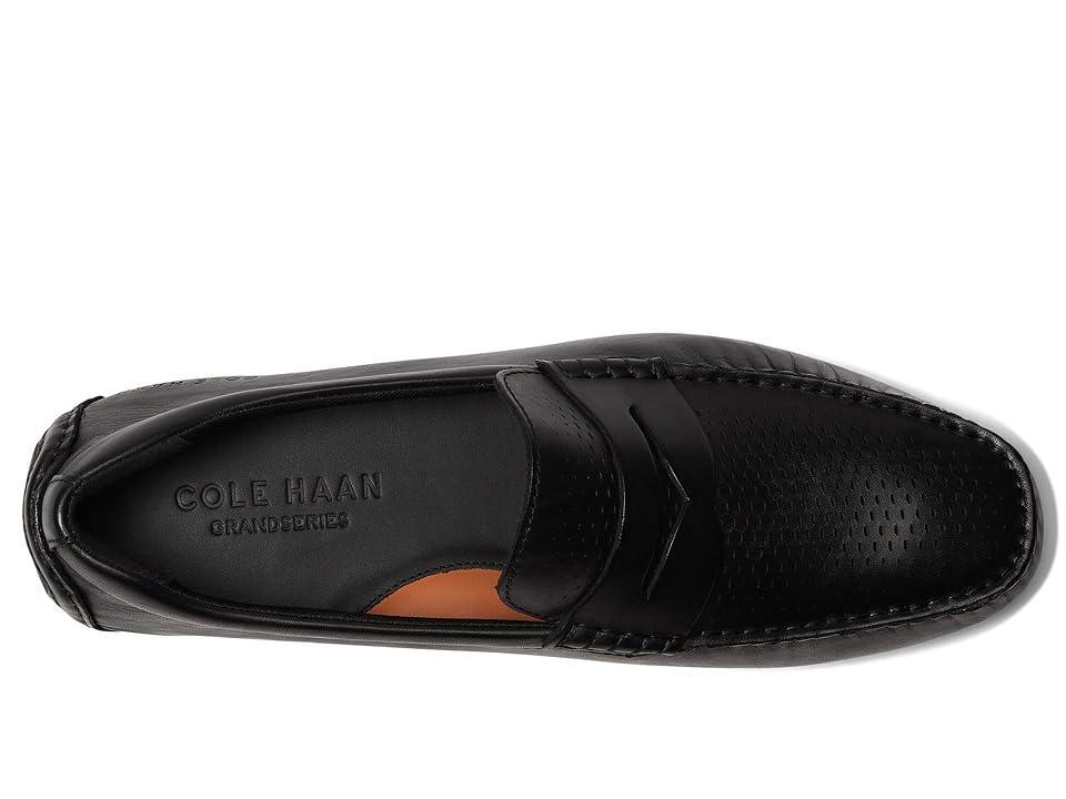 Cole Haan Mens Grand Laser Penny Driver Shoes - Black Size 9 Product Image